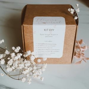 Kit DIY bougie fleurie