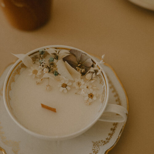 Bougie La Nostalgique - porcelaine
