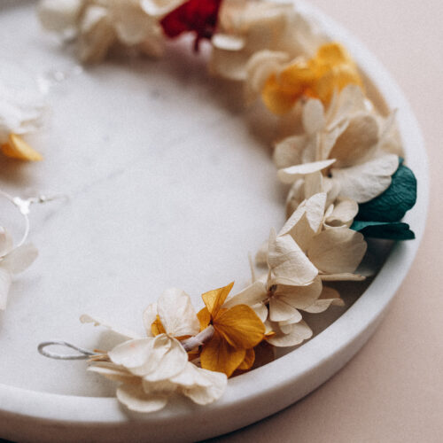 Demie couronne de fleurs Mia