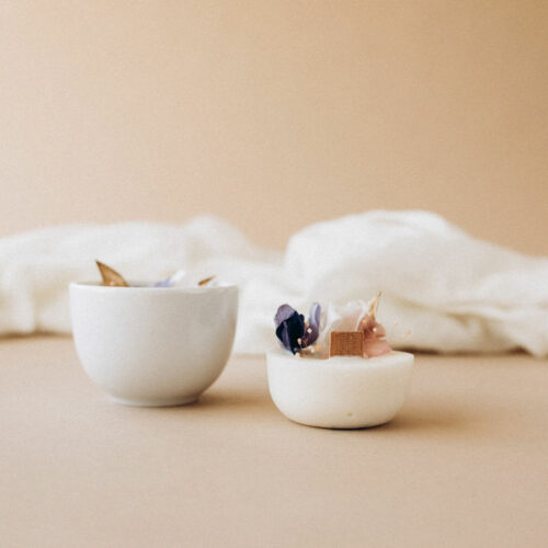 Recharge Petite bougie La Nébuleuse - Lilas
